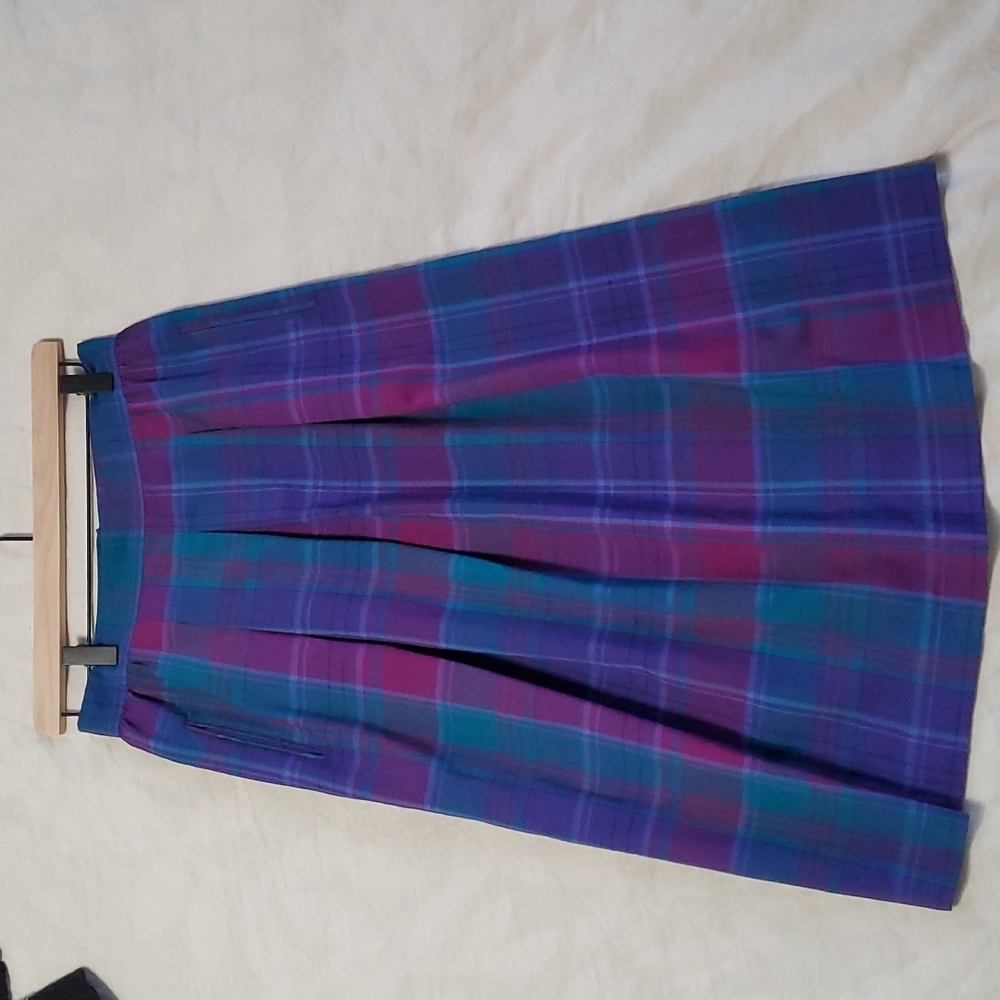 Vintage 80's Wool Skirt Pleated | Pendlet  | Women's Small (S) | Womens 4/6